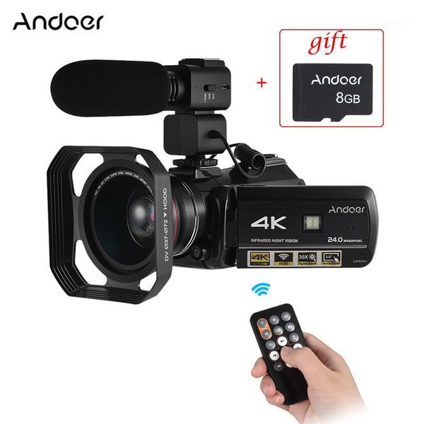 andoer ac3 professional video camera 4k profesional camcorder w/ extra 0.39x wide angle lens + lens hood +external microphone1
andoer ac3 professional video camera 4k profesional camcorder w/ extra 0.39x wide angle lens + lens hood +external microphone1