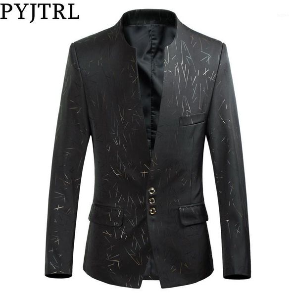 pyjtrl mens autumn korean style slim fit blazer chinese tunic floral printedsuit jacket casaco masculino fashion casual costume1, White;black
pyjtrl mens autumn korean style slim fit blazer chinese tunic floral printedsuit jacket casaco masculino fashion casual costume1, White;black