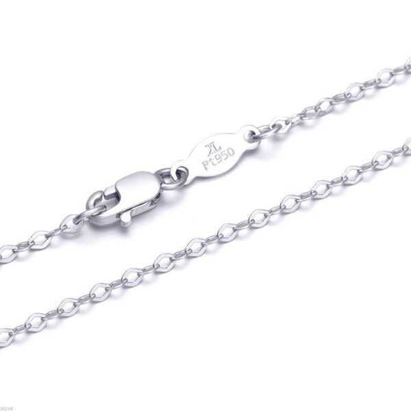 chains fine pure platinum pt950 chain 1mmw women o link necklace 18inch 2.5-3g, Silver
chains fine pure platinum pt950 chain 1mmw women o link necklace 18inch 2.5-3g, Silver
