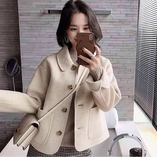 new fashion womens wool woman short solid woolen coat fashion autumn jacket drop shipping good quality, Black
new fashion womens wool woman short solid woolen coat fashion autumn jacket drop shipping good quality, Black