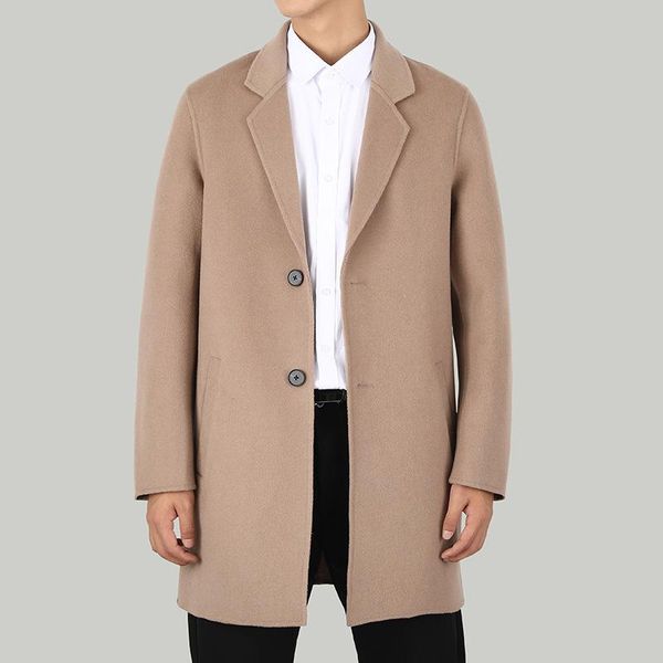 double coat male long thickening trench coat collar cloth of new fund of 2020 autumn winters is direct manufacturers, Black
double coat male long thickening trench coat collar cloth of new fund of 2020 autumn winters is direct manufacturers, Black