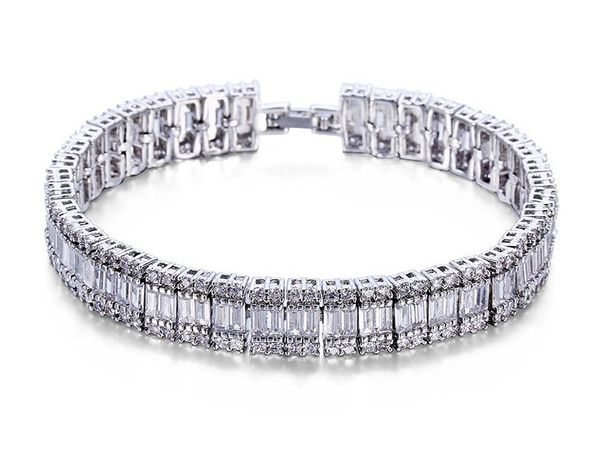 boetiek branded silver-plated strass women classic bracelets, Black