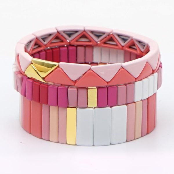 charm bracelets shinus enamel tile beads vsco girl boho jewelry for women metal bracelet pink wristband batch wholesale 2021 gift, Golden;silver
charm bracelets shinus enamel tile beads vsco girl boho jewelry for women metal bracelet pink wristband batch wholesale 2021 gift, Golden;silver