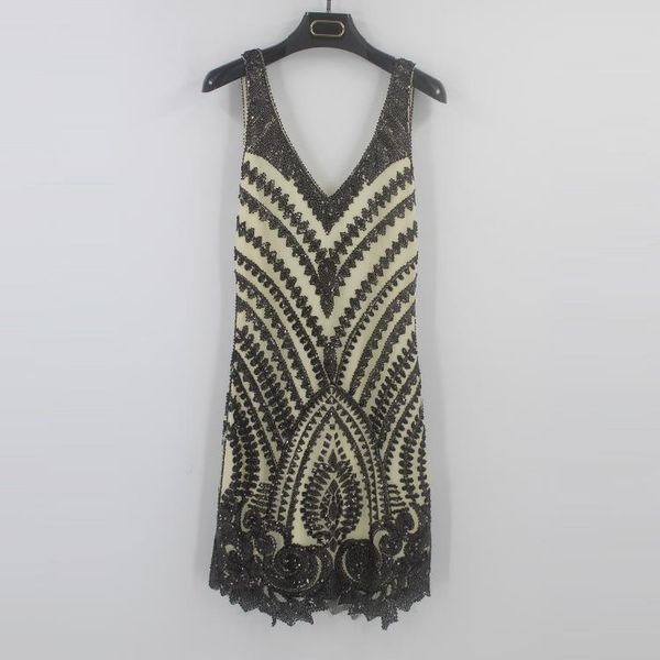 casual dresses deep v neck sleeveless back cut out summer party dress geometric beaded sequin irregular hem slim gatsby, Black;gray
casual dresses deep v neck sleeveless back cut out summer party dress geometric beaded sequin irregular hem slim gatsby, Black;gray
