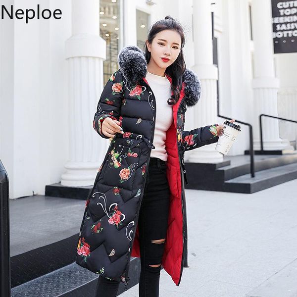 neploe winter clothes women 2020 korean slim waist long parkas hooded wear on both sides coat thicked warm jacket female 94326, Black
neploe winter clothes women 2020 korean slim waist long parkas hooded wear on both sides coat thicked warm jacket female 94326, Black