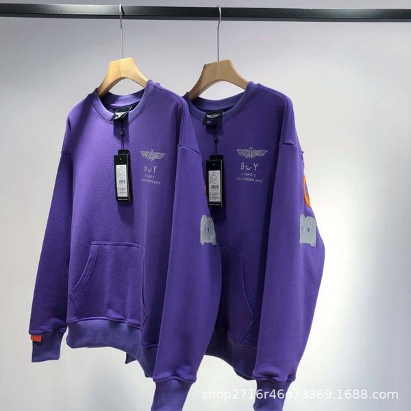 b0y20 autumn new british version of couple's cloth seal long sleeve round neck cotton straight tube loose korean sweater, Black
b0y20 autumn new british version of couple's cloth seal long sleeve round neck cotton straight tube loose korean sweater, Black