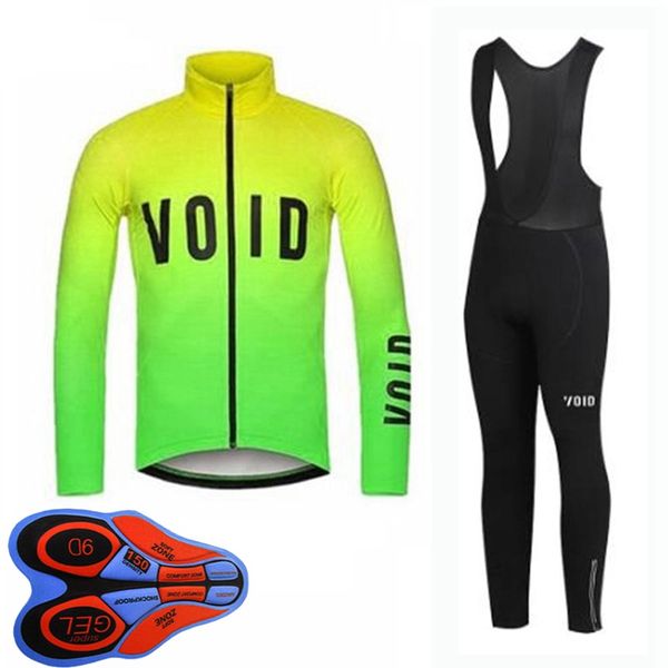 Image of Men VOID Team long sleeve cycling jersey Suit outdoor sportswear Autumn Spring breathable quick dry bicycle outfits mtb bike uniform Y200910