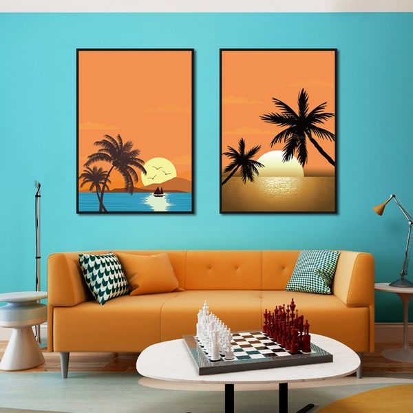 nordic minimalist wall art canvas painting poster beach coconut tree sunset landscape picture modern home decor bedroom mural
nordic minimalist wall art canvas painting poster beach coconut tree sunset landscape picture modern home decor bedroom mural