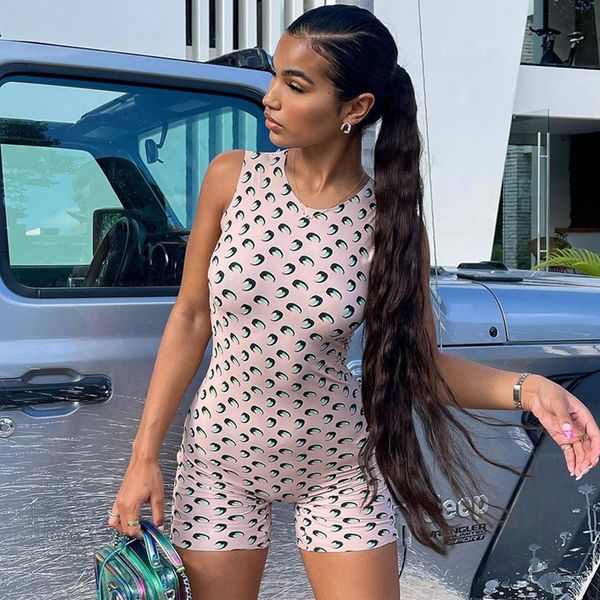 2022 sleeveless o-neck print bodycon playsuit summer women fashion streetwear outfits romper y2k, Black;white
2022 sleeveless o-neck print bodycon playsuit summer women fashion streetwear outfits romper y2k, Black;white