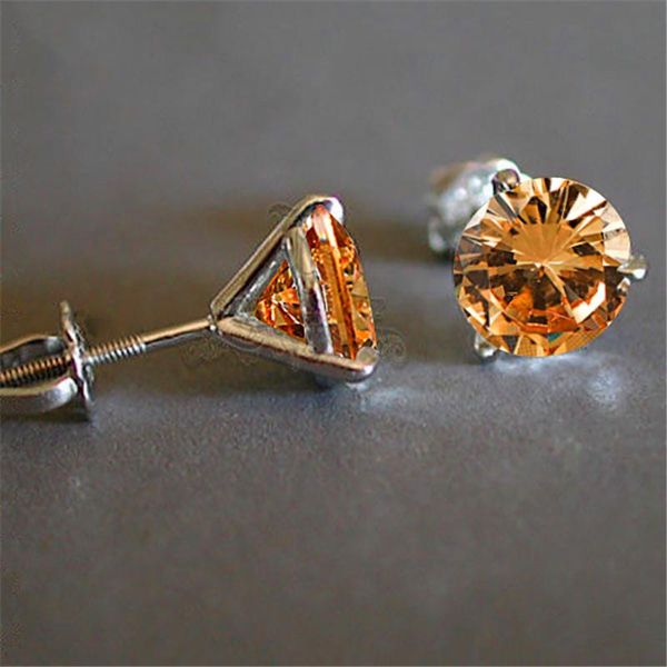 stud luxury female 6/7/8mm champagne round stone earrings real 925 sterling silver for women small screw, Golden;silver
stud luxury female 6/7/8mm champagne round stone earrings real 925 sterling silver for women small screw, Golden;silver