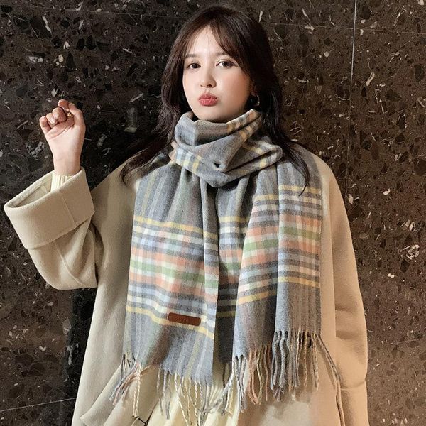 royalmaybe wool scarf women 2021 new tassel thickened warm autumn and winter long scarf shawl dual-use plaid, Blue;gray
royalmaybe wool scarf women 2021 new tassel thickened warm autumn and winter long scarf shawl dual-use plaid, Blue;gray