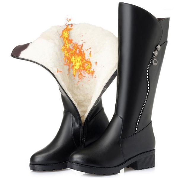 2020 large sizes 43 fashion genuine leather for winter keep warm fur wool plush snow boots shoes women1, Black
2020 large sizes 43 fashion genuine leather for winter keep warm fur wool plush snow boots shoes women1, Black