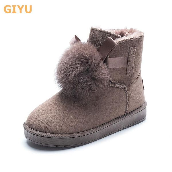 2020 winter new women's snow boots genuine leather flat bottom female boots fur short girl student cotton shoes, Black
2020 winter new women's snow boots genuine leather flat bottom female boots fur short girl student cotton shoes, Black