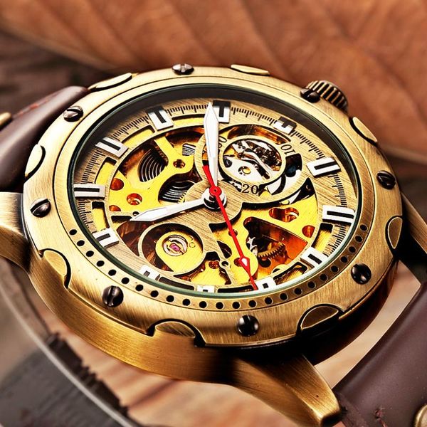 wristwatches shenhua retro bronze skeleton men mechanical automatic watches male sport leather self winding business clock relogio masculino, Slivery;brown
wristwatches shenhua retro bronze skeleton men mechanical automatic watches male sport leather self winding business clock relogio masculino, Slivery;brown