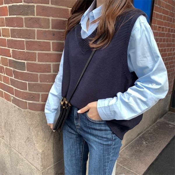 spring autumn loose sweater women's vest knitted vest v-neck joker knitted vest womens vests winter outerwear plus size 10974 q1217, White;black
spring autumn loose sweater women's vest knitted vest v-neck joker knitted vest womens vests winter outerwear plus size 10974 q1217, White;black