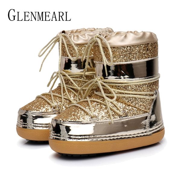 snow boots winter ankle boots women shoes fur warm boots female plus size casual shoes platform non slip gold bling lack up de y200115, Black
snow boots winter ankle boots women shoes fur warm boots female plus size casual shoes platform non slip gold bling lack up de y200115, Black