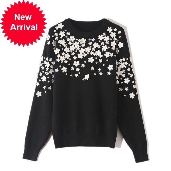 2021 new luxury fashion frizzy female winter leather flowers embellished mesh ladies sweater brand clothes nbhz, White;black
2021 new luxury fashion frizzy female winter leather flowers embellished mesh ladies sweater brand clothes nbhz, White;black