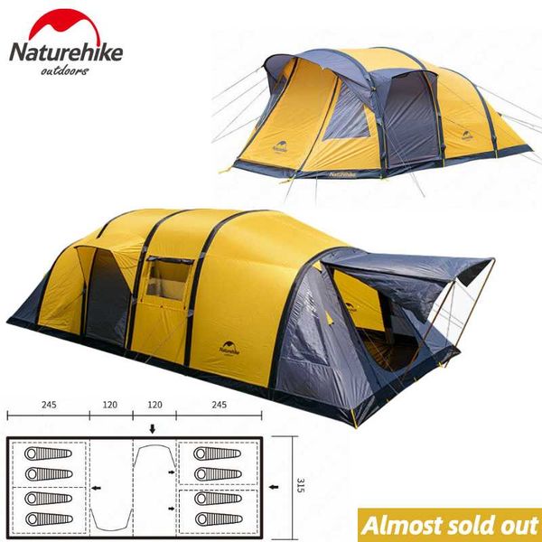 naturehike wormhole series tent 3-10 person large camping tent inflating family team four-bedroom tents large outdoor party
naturehike wormhole series tent 3-10 person large camping tent inflating family team four-bedroom tents large outdoor party