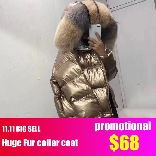 women's jackets large collar women winter coat fur hooded bomber jacket reversible down, Black;brown
women's jackets large collar women winter coat fur hooded bomber jacket reversible down, Black;brown