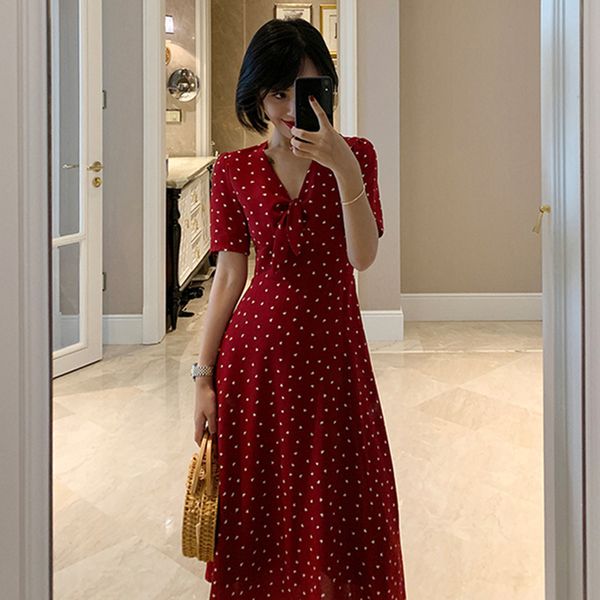 women france style print vestidos midi elegant summer chic dress vintage bodycon female casual beach dress y200418, Black;gray
women france style print vestidos midi elegant summer chic dress vintage bodycon female casual beach dress y200418, Black;gray