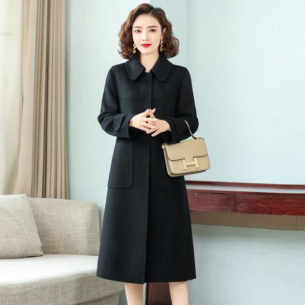 women's wool & blends mother black old double brand double-sided cashmere coat female long 2021 coltsfoot
women's wool & blends mother black old double brand double-sided cashmere coat female long 2021 coltsfoot
