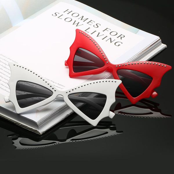 fashion personality rivet butterfly cat eye sunglasses women brand designer classic retro sun glasses uv400, White;black
fashion personality rivet butterfly cat eye sunglasses women brand designer classic retro sun glasses uv400, White;black