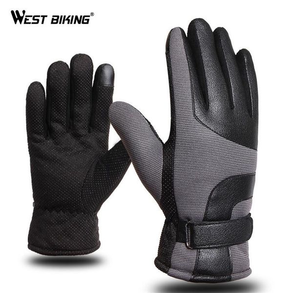 west biking winter windproof bicycle gloves outdoor sports touch screen thermal warm full finger bike motorcycle cycling gloves sqcjrh, Black
west biking winter windproof bicycle gloves outdoor sports touch screen thermal warm full finger bike motorcycle cycling gloves sqcjrh, Black
