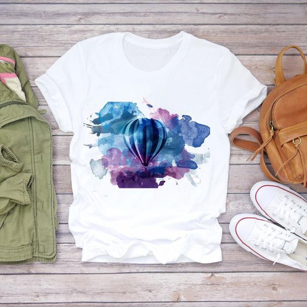 women watercolor balloon summer fall 90s cartoon print lady t shirts womens graphic t shirt ladies female tee shirt, White
women watercolor balloon summer fall 90s cartoon print lady t shirts womens graphic t shirt ladies female tee shirt, White