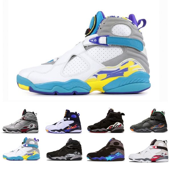 white aqua jumpman 8 snowflake mens basketball shoes 8s valentine's day south beach men women trainers sports sneakers eur40-47, Black
white aqua jumpman 8 snowflake mens basketball shoes 8s valentine's day south beach men women trainers sports sneakers eur40-47, Black