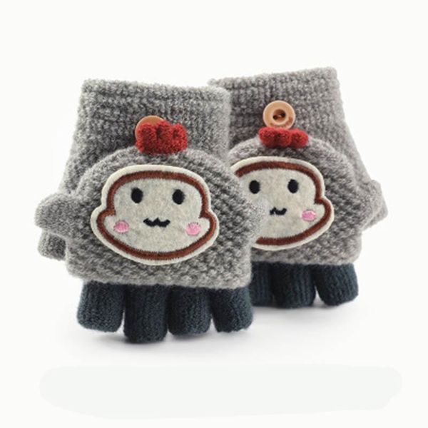 1-3 года милый мультфильм мультфильм обезьяна наполовину палец флип детей писать перчатки мальчик девушка зима без пальцев woolo вязать тепл, Blue;gray
1-3 года милый мультфильм мультфильм обезьяна наполовину палец флип детей писать перчатки мальчик девушка зима без пальцев woolo вязать тепл, Blue;gray