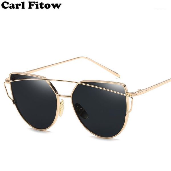 2020 mirror cateye sunglasses women vintage metal reflective glasses shopping brand designer lunette de soleil femme uv4001, White;black
2020 mirror cateye sunglasses women vintage metal reflective glasses shopping brand designer lunette de soleil femme uv4001, White;black