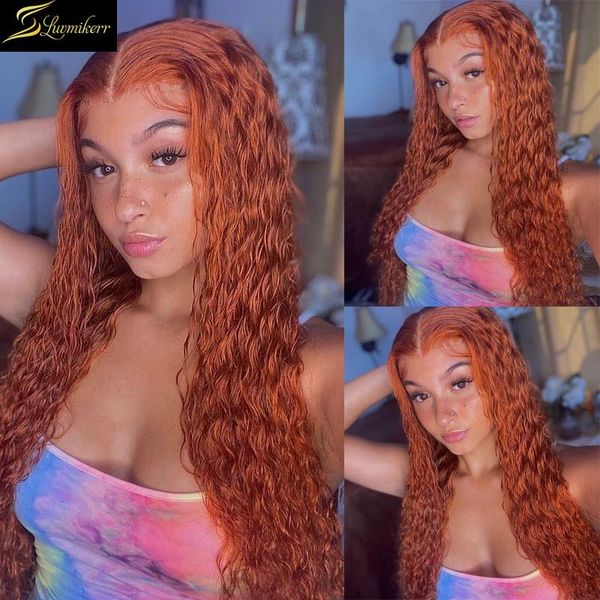 lace wigs colored ginger orange water wave for black women brazilian remy human hair hd transparent deep part front wig 150, Black;brown
lace wigs colored ginger orange water wave for black women brazilian remy human hair hd transparent deep part front wig 150, Black;brown
