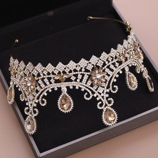 forseven baroque rose gold color crystal wedding for brides hair jewelry handmade rhinestone bridal crown tiaras y200409, Slivery;golden
forseven baroque rose gold color crystal wedding for brides hair jewelry handmade rhinestone bridal crown tiaras y200409, Slivery;golden