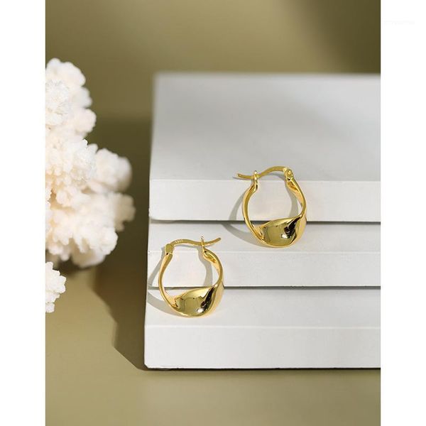 1pair 18k gold plated 100% authentic 925 sterling silver glossy twist geometric hoop huggie earringsfine jewelry tle9091, Golden;silver
1pair 18k gold plated 100% authentic 925 sterling silver glossy twist geometric hoop huggie earringsfine jewelry tle9091, Golden;silver