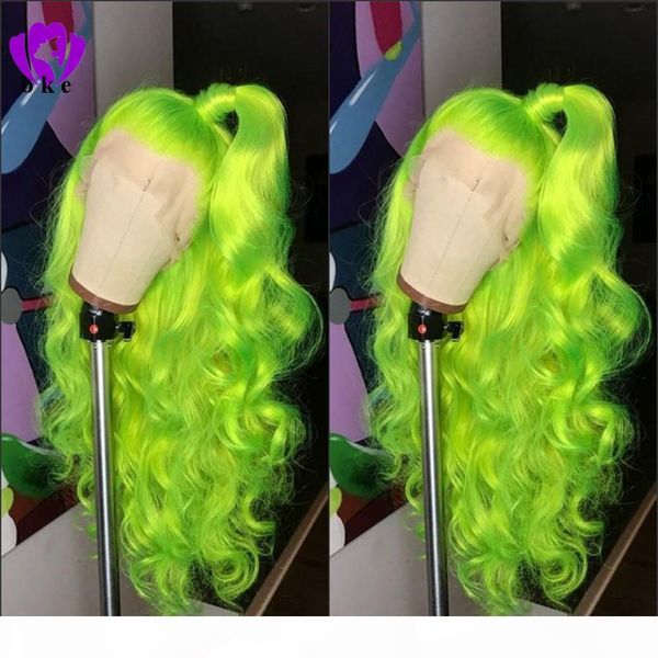 natural long body wave part apple green wig high density glueless synthetic lace front wigs for women party makeup cosplay, Black
natural long body wave part apple green wig high density glueless synthetic lace front wigs for women party makeup cosplay, Black