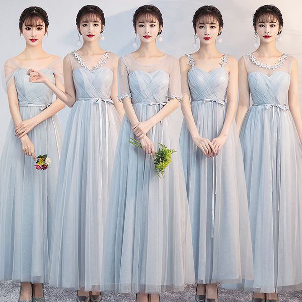 10 styles grape blue gray cap sleeve long summer bridesmaid dresses lace up boat neck prom sister guest wedding party dress 960, White;pink
10 styles grape blue gray cap sleeve long summer bridesmaid dresses lace up boat neck prom sister guest wedding party dress 960, White;pink