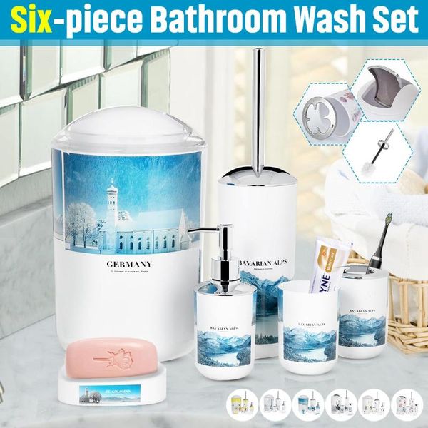 bath accessory set 6pcs bathroom toothbrush holder toilet brush soap box trash bucket emulsion bottle shower storage 6 styles
bath accessory set 6pcs bathroom toothbrush holder toilet brush soap box trash bucket emulsion bottle shower storage 6 styles