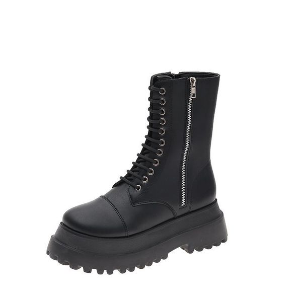 2021 the new punk chunky motorcycle for women rentals up high platform ankle leather boots mujer v8zw, Black
2021 the new punk chunky motorcycle for women rentals up high platform ankle leather boots mujer v8zw, Black