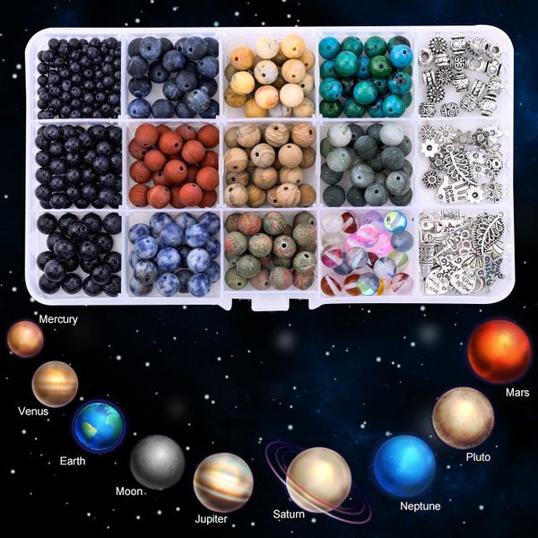 a set natural stone beads kit round universe galaxy chakra beads volcanic lava beads for bracelet making diy earring findings 200930, Black
a set natural stone beads kit round universe galaxy chakra beads volcanic lava beads for bracelet making diy earring findings 200930, Black