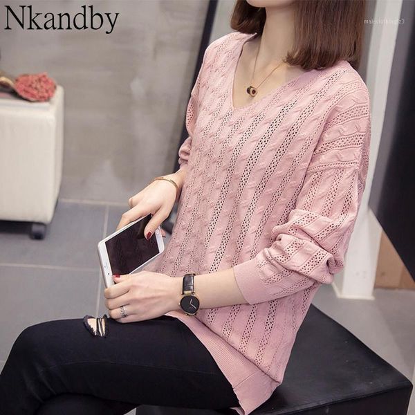 women's sweaters plus size hollow out knitting pullover 2021 autumn women novelty loose v-neck sweater oversize korean chic knitwear j, White;black
women's sweaters plus size hollow out knitting pullover 2021 autumn women novelty loose v-neck sweater oversize korean chic knitwear j, White;black
