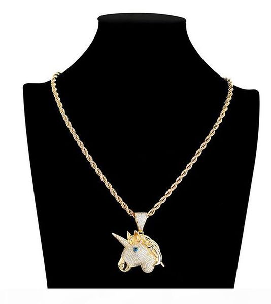 hip hop copper cz cubic zircon ins unicorn pendant necklace gold silver fashion men women personality gift jewelry
hip hop copper cz cubic zircon ins unicorn pendant necklace gold silver fashion men women personality gift jewelry