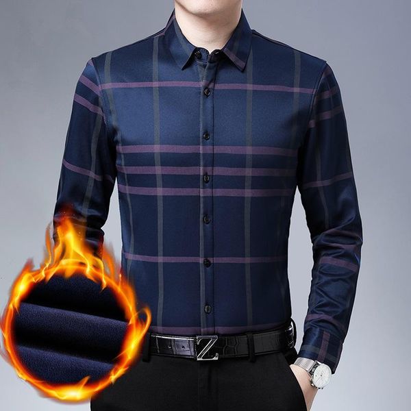 men's casual shirts winter for men long sleeve lapel plaid camisa masculina thickened velvet chemise homme korean clothes plush shirt, White;black
men's casual shirts winter for men long sleeve lapel plaid camisa masculina thickened velvet chemise homme korean clothes plush shirt, White;black