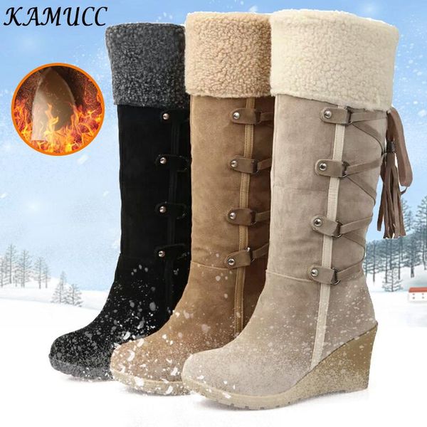 2021 women mid calf boots women winter shoes warm cotton shoes snow boots knee high ladies wedge heels plus size, Black
2021 women mid calf boots women winter shoes warm cotton shoes snow boots knee high ladies wedge heels plus size, Black
