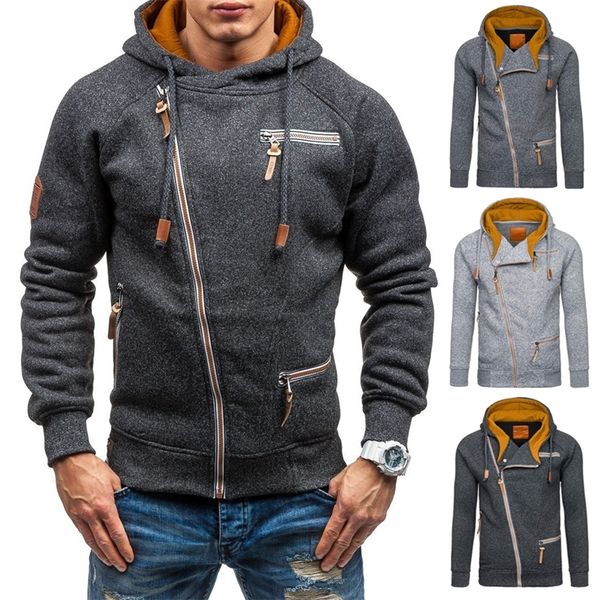 men new fashion hoodies mens hooded sweatshirts male casual zipper hoodie brand clothing solid color streetwear sweatshirts 201103, Black
men new fashion hoodies mens hooded sweatshirts male casual zipper hoodie brand clothing solid color streetwear sweatshirts 201103, Black