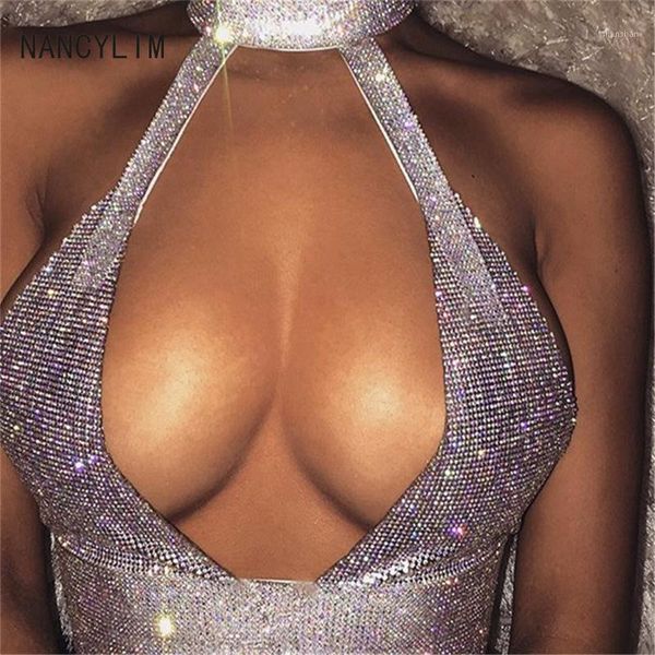 summer night clubs women's wear new halter super-flashing chest jacket girl lady dance tanks nancylim1, White
summer night clubs women's wear new halter super-flashing chest jacket girl lady dance tanks nancylim1, White