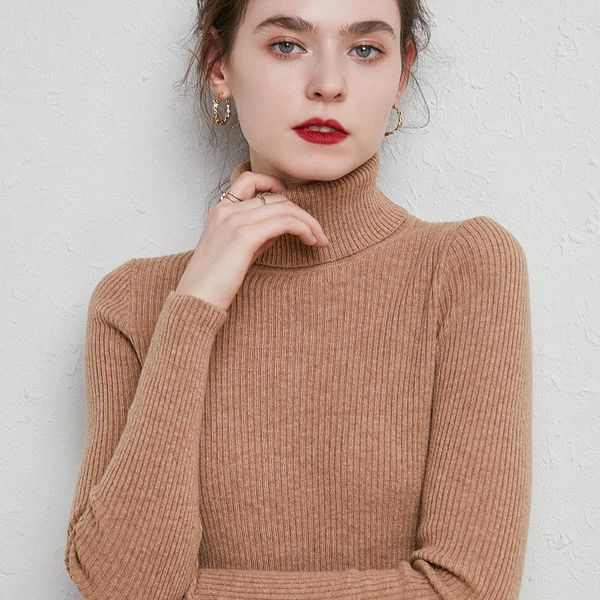women's sweaters cashmere sweater high collar pullover autumn and winter woolen knitted bottom slim for women, White;black
women's sweaters cashmere sweater high collar pullover autumn and winter woolen knitted bottom slim for women, White;black