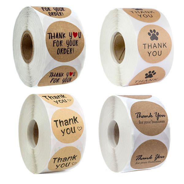 500pcs 1inch thank you for your order brown kraft paper stickers envelope seal label tag for wedding decor business invitation
500pcs 1inch thank you for your order brown kraft paper stickers envelope seal label tag for wedding decor business invitation