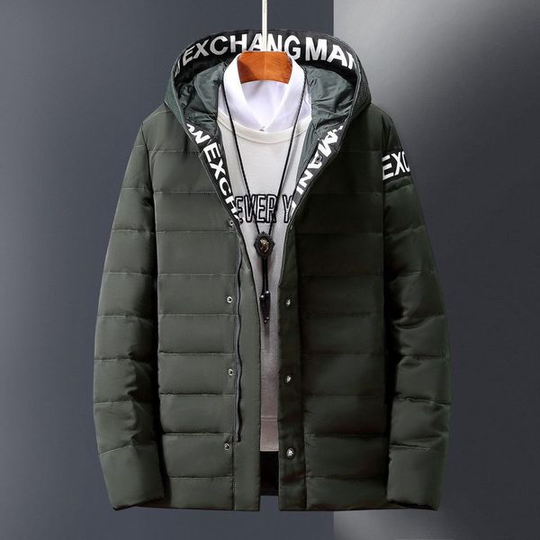 2019 new outdoor overalls tooling korean thick down jacket fit young men's casual hooded jacket, Black
2019 new outdoor overalls tooling korean thick down jacket fit young men's casual hooded jacket, Black