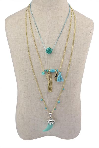 pendant necklaces bohemian gold metal tassel multilayer necklace statement tibetan wolf tooth bead bib long maxi tribal jewelry for women, Silver
pendant necklaces bohemian gold metal tassel multilayer necklace statement tibetan wolf tooth bead bib long maxi tribal jewelry for women, Silver