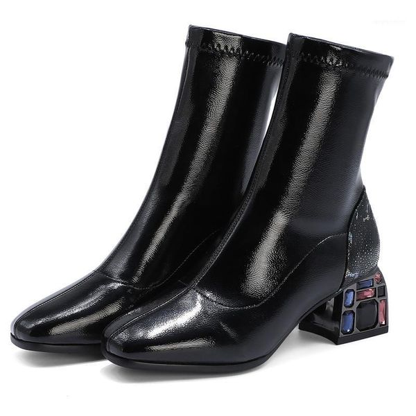 stretch ankle boots autumn winter women high strange style heel ladies shoes g286 woman black rhinestone colors square toe boots1
stretch ankle boots autumn winter women high strange style heel ladies shoes g286 woman black rhinestone colors square toe boots1